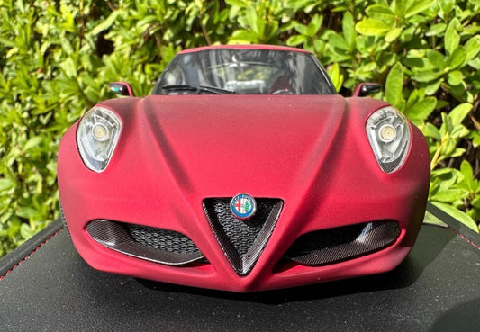 BBR 1/18 Alfa Romeo 4C Concept Matte Red Limited Edition Resin Model