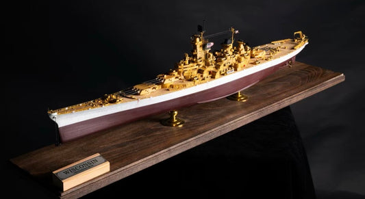 JOY YARD 1/350 USS Wisconsin Battleship Finished Display Model