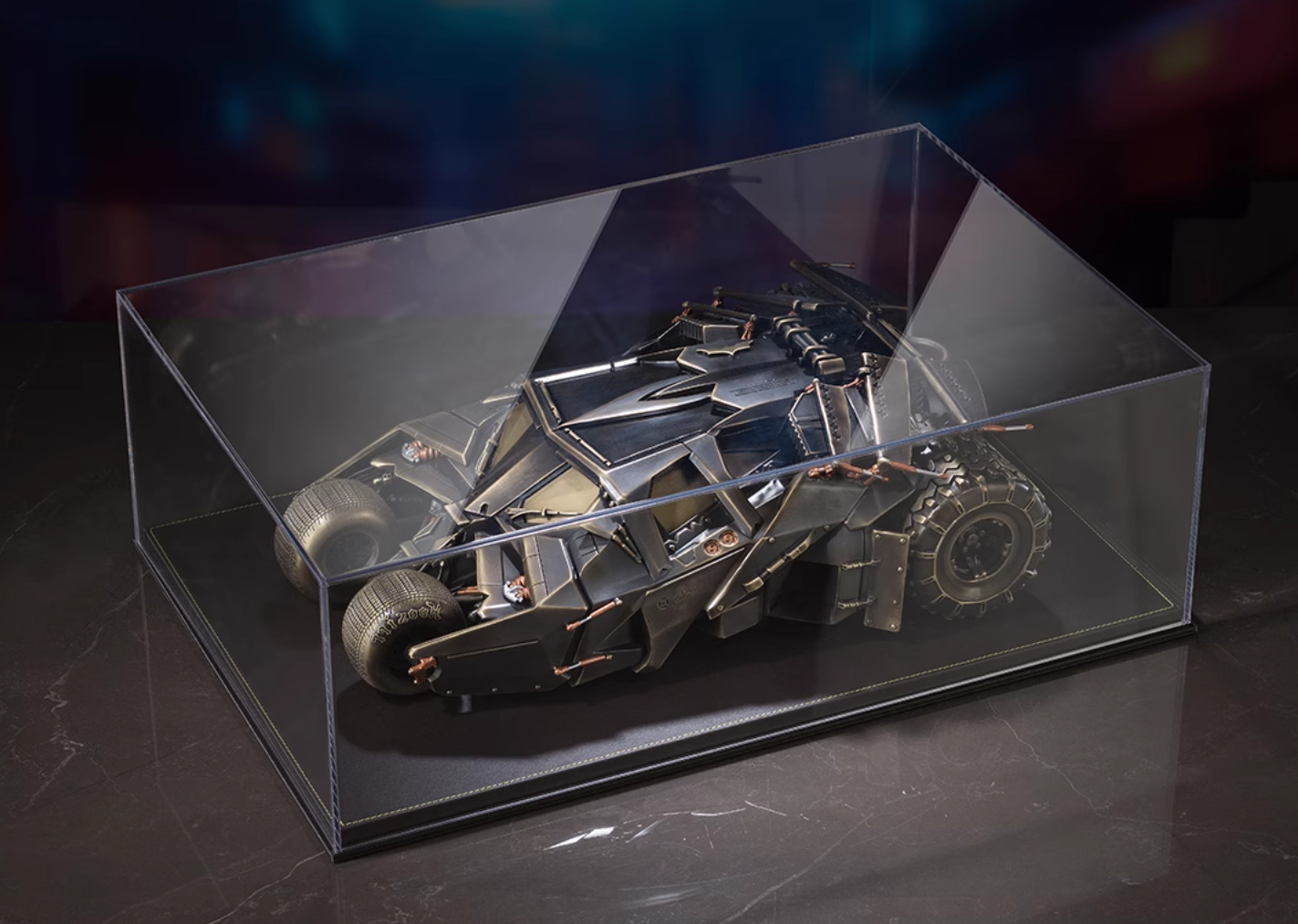 TONGSHIFU DC Batmobile modello in ottone edizione limitata 999 da collezione interamente in metallo