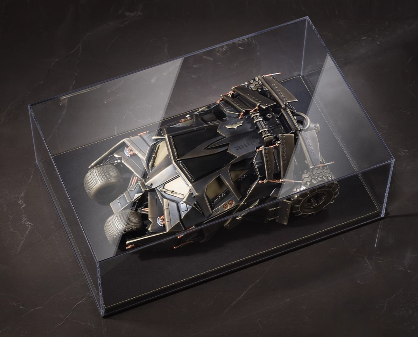 TONGSHIFU DC Batmobile modello in ottone edizione limitata 999 da collezione interamente in metallo