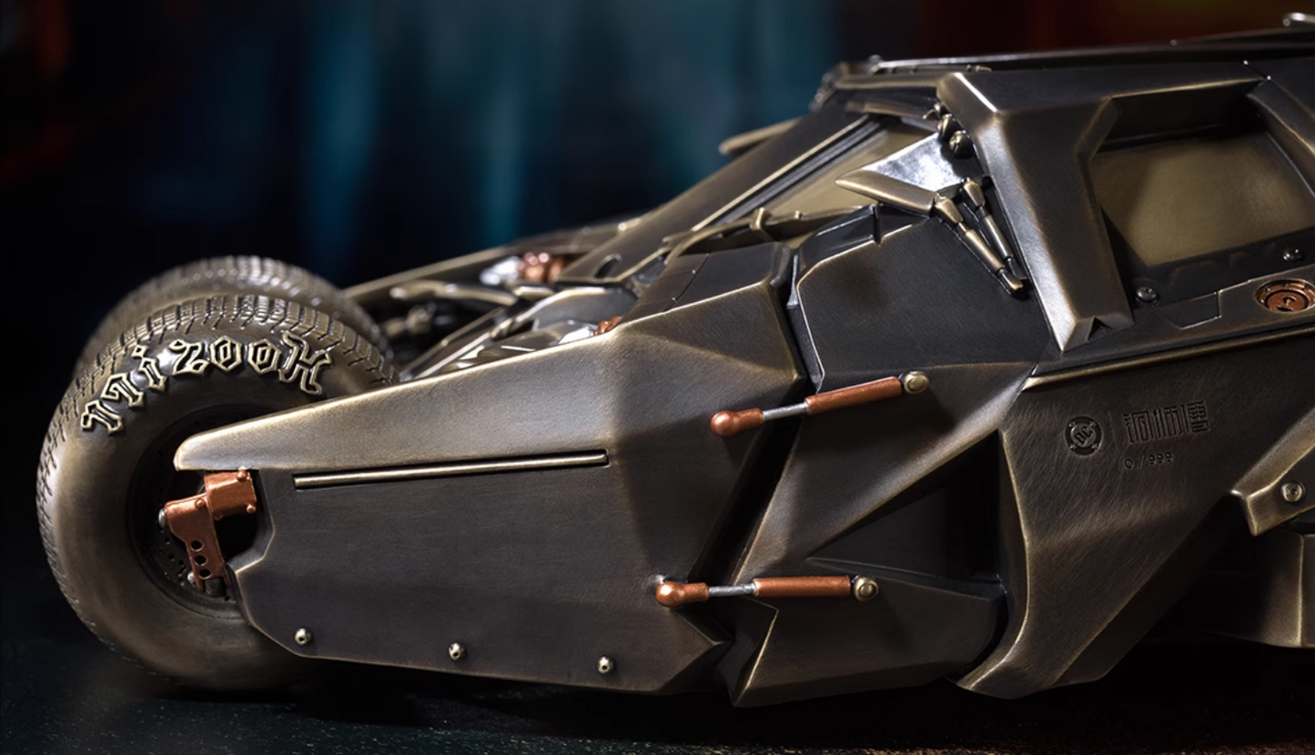 TONGSHIFU DC Batmobile modello in ottone edizione limitata 999 da collezione interamente in metallo