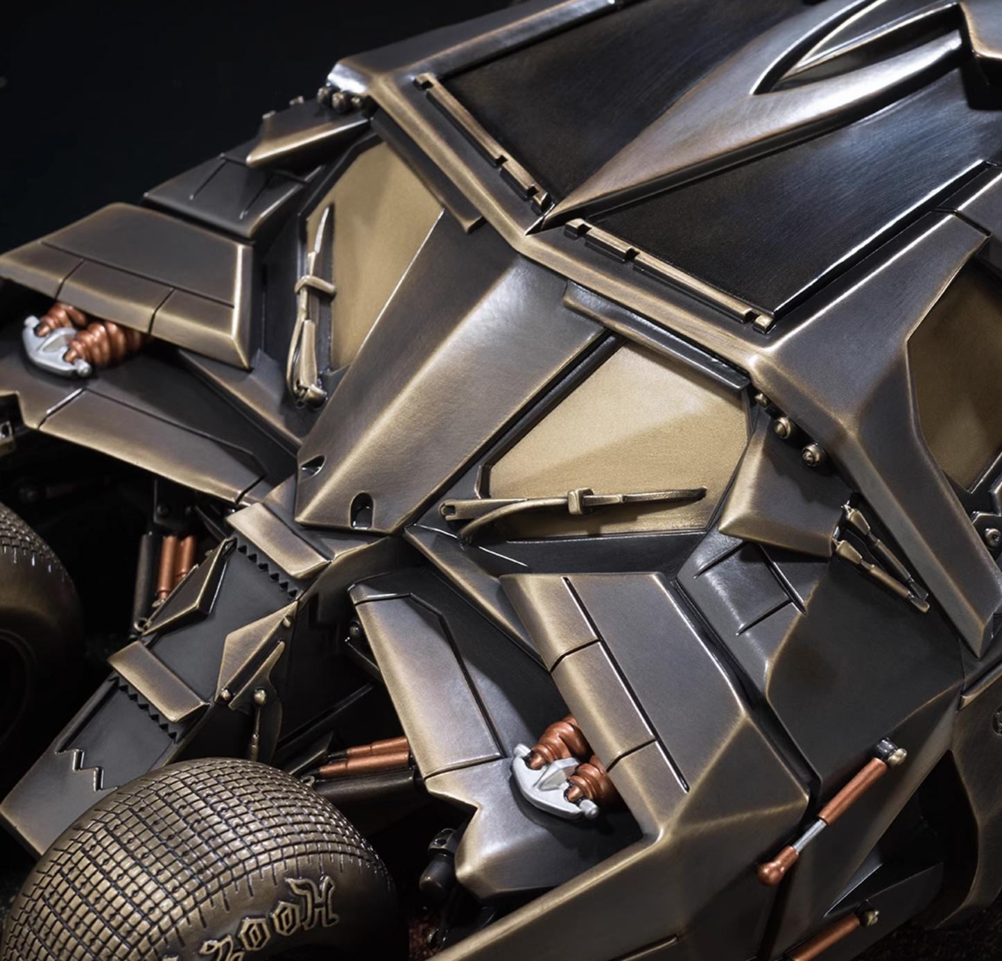 TONGSHIFU DC Batmobile modello in ottone edizione limitata 999 da collezione interamente in metallo