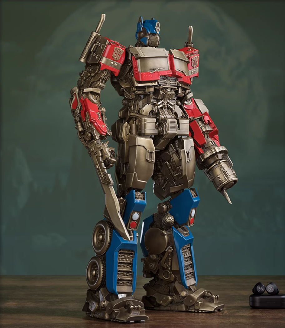Statua in ottone di Optimus Prime di TONGSHIFU Transformers con licenza Ltd 3999 completamente in metallo