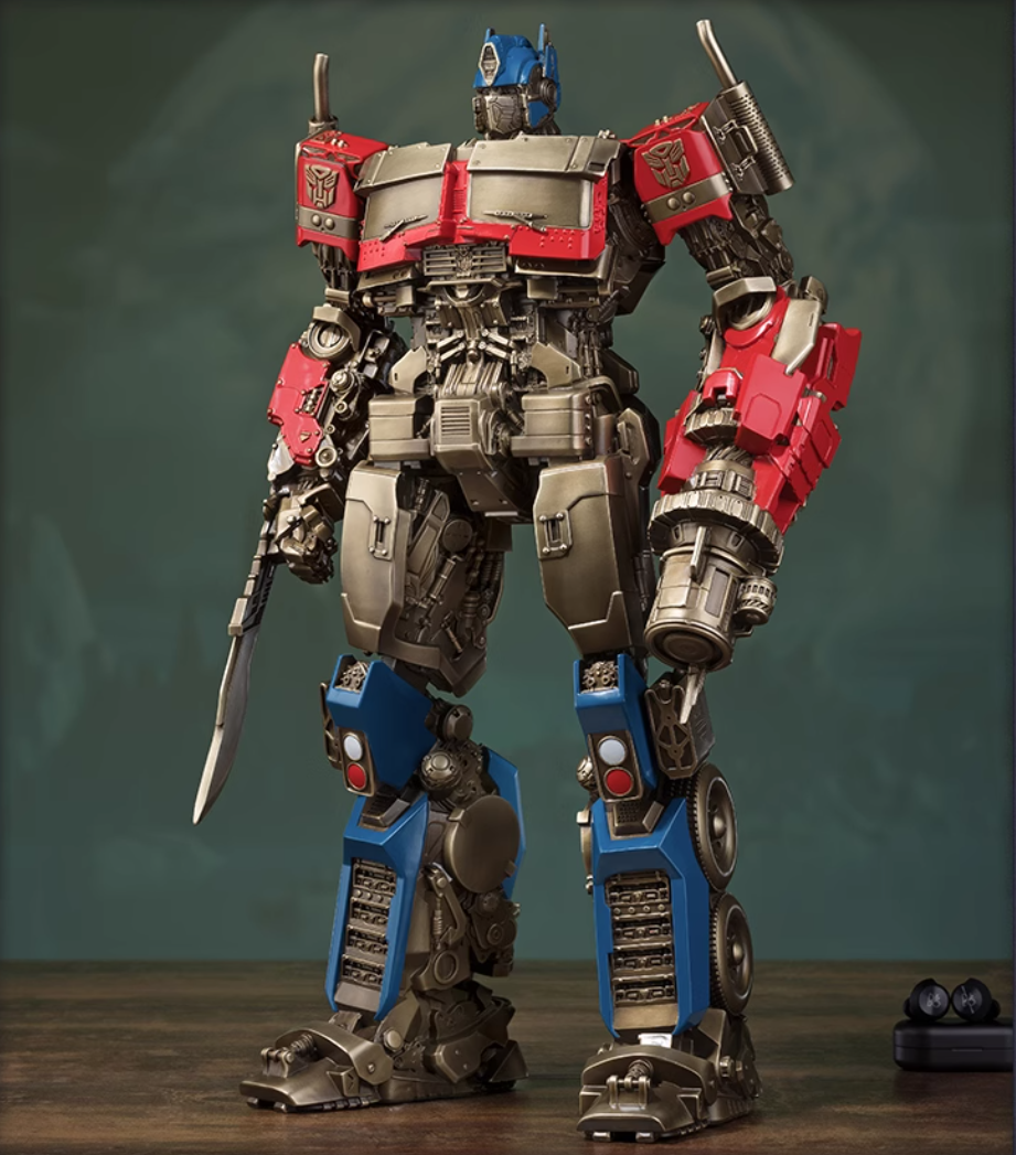 Statua in ottone di Optimus Prime di TONGSHIFU Transformers con licenza Ltd 3999 completamente in metallo