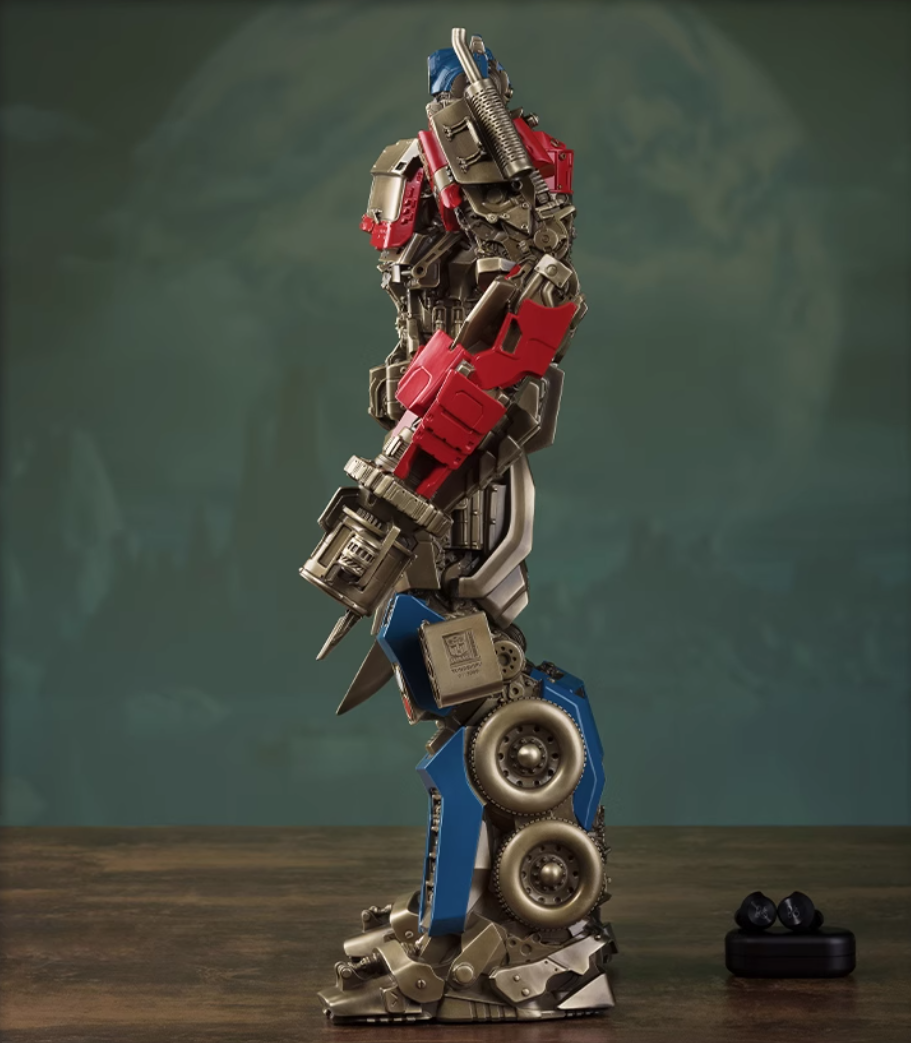 Statua in ottone di Optimus Prime di TONGSHIFU Transformers con licenza Ltd 3999 completamente in metallo