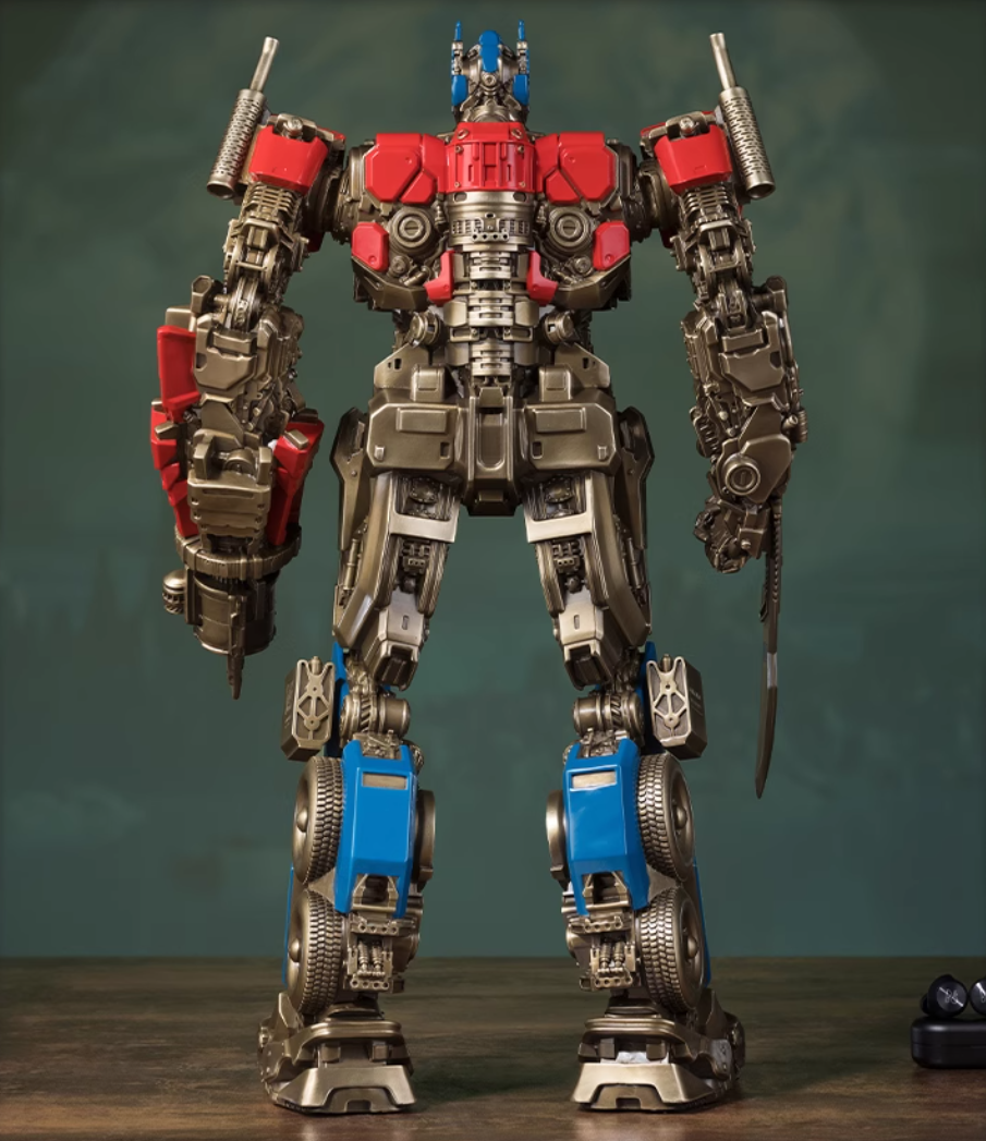 Statua in ottone di Optimus Prime di TONGSHIFU Transformers con licenza Ltd 3999 completamente in metallo