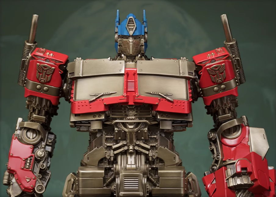 Statua in ottone di Optimus Prime di TONGSHIFU Transformers con licenza Ltd 3999 completamente in metallo