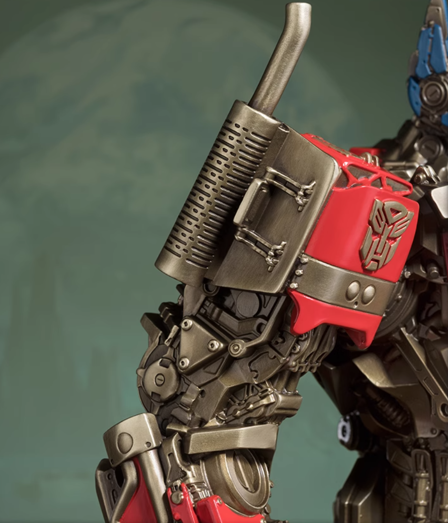 Statua in ottone di Optimus Prime di TONGSHIFU Transformers con licenza Ltd 3999 completamente in metallo