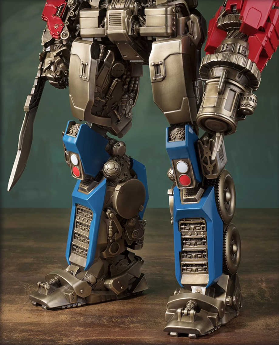 Statua in ottone di Optimus Prime di TONGSHIFU Transformers con licenza Ltd 3999 completamente in metallo
