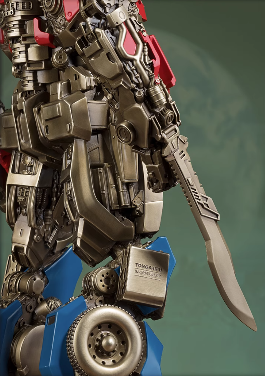 Statua in ottone di Optimus Prime di TONGSHIFU Transformers con licenza Ltd 3999 completamente in metallo