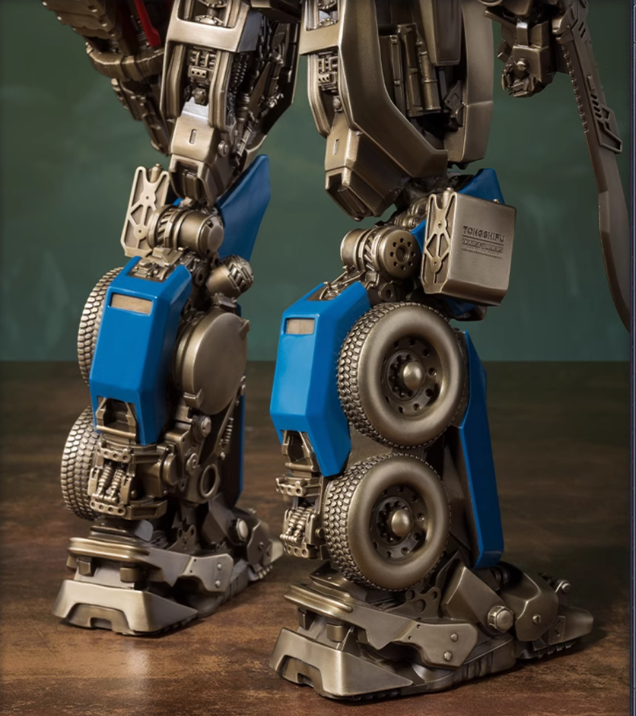 Statua in ottone di Optimus Prime di TONGSHIFU Transformers con licenza Ltd 3999 completamente in metallo