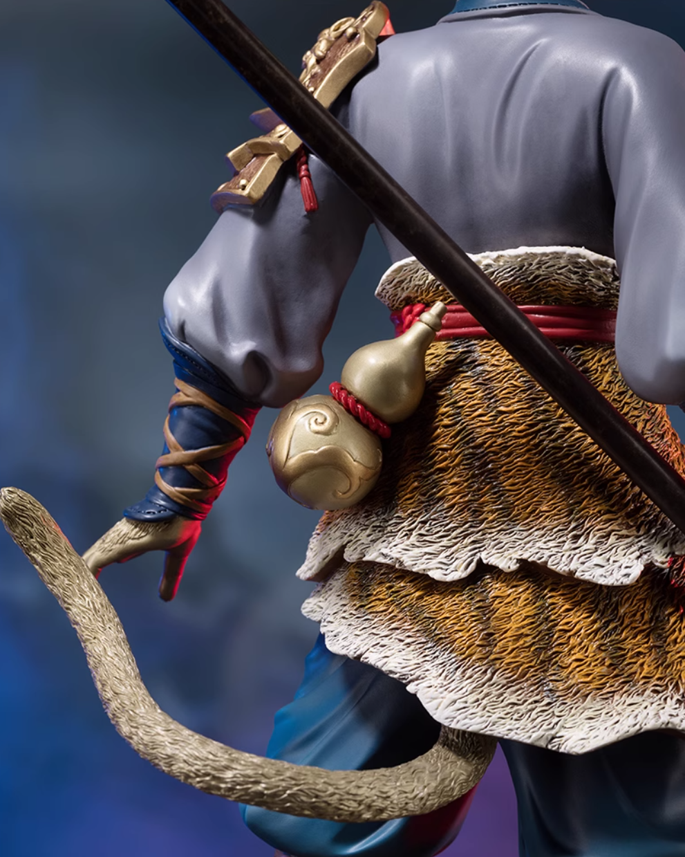 TONGSHIFU Monkey King Brass Statue Heroic Wukong Full Metal Black Myth Style