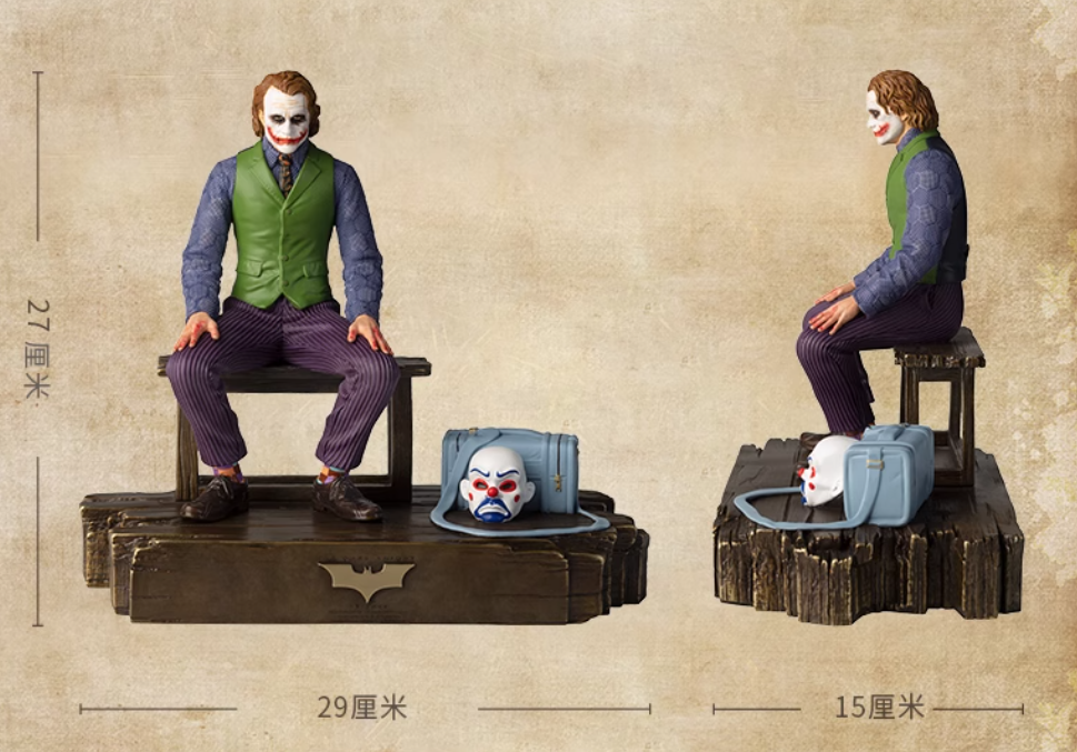 TONGSHIFU Joker Brass Statue Heath Ledger Licensed Limited 3999pcs Full Metal