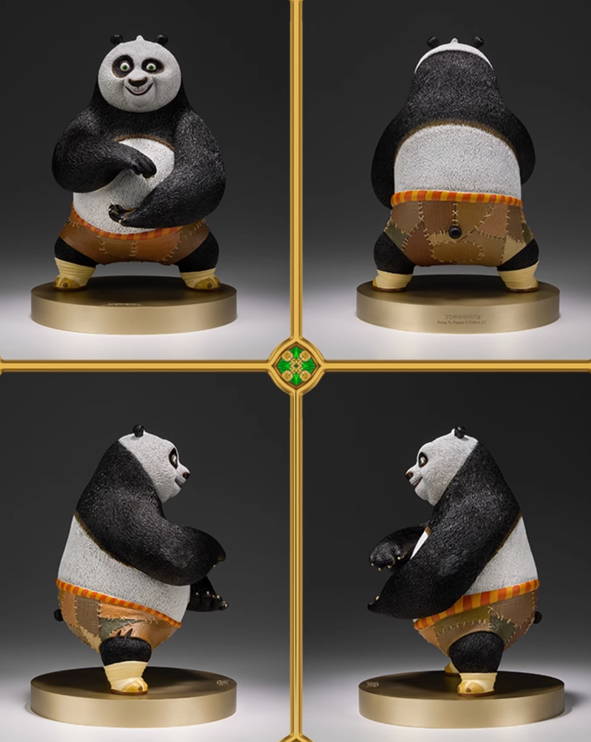 TONGSHIFU Kung Fu Panda Po Brass Statue DreamWorks Licensed Full Metal x3000