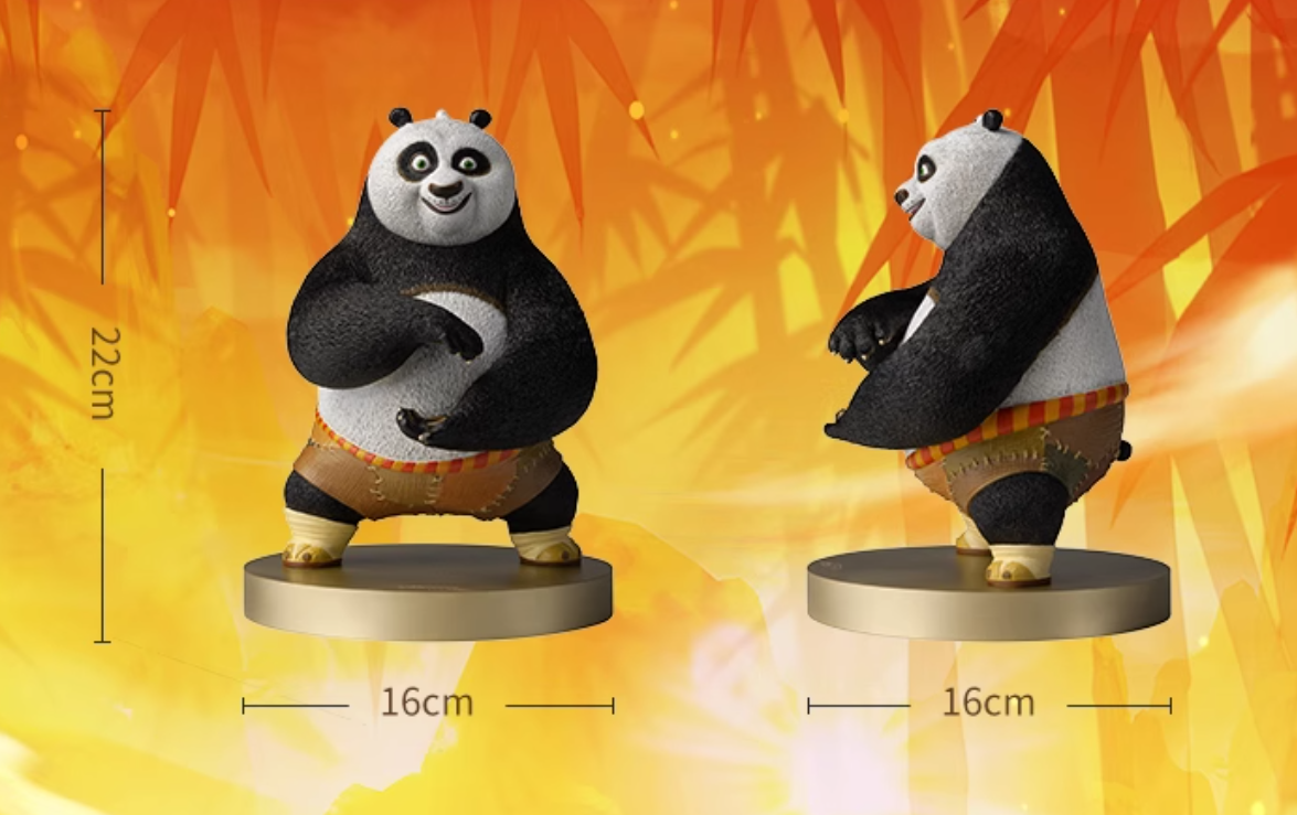 TONGSHIFU Kung Fu Panda Po Brass Statue DreamWorks Licensed Full Metal x3000