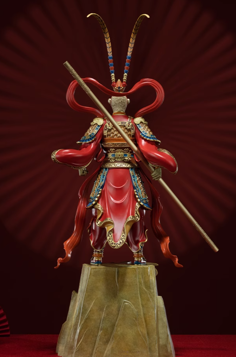 Statua in ottone del Re Scimmia TONGSHIFU, leggendario Sun Wukong, interamente in metallo x66666