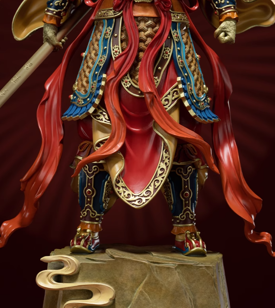 Statua in ottone del Re Scimmia TONGSHIFU, leggendario Sun Wukong, interamente in metallo x66666