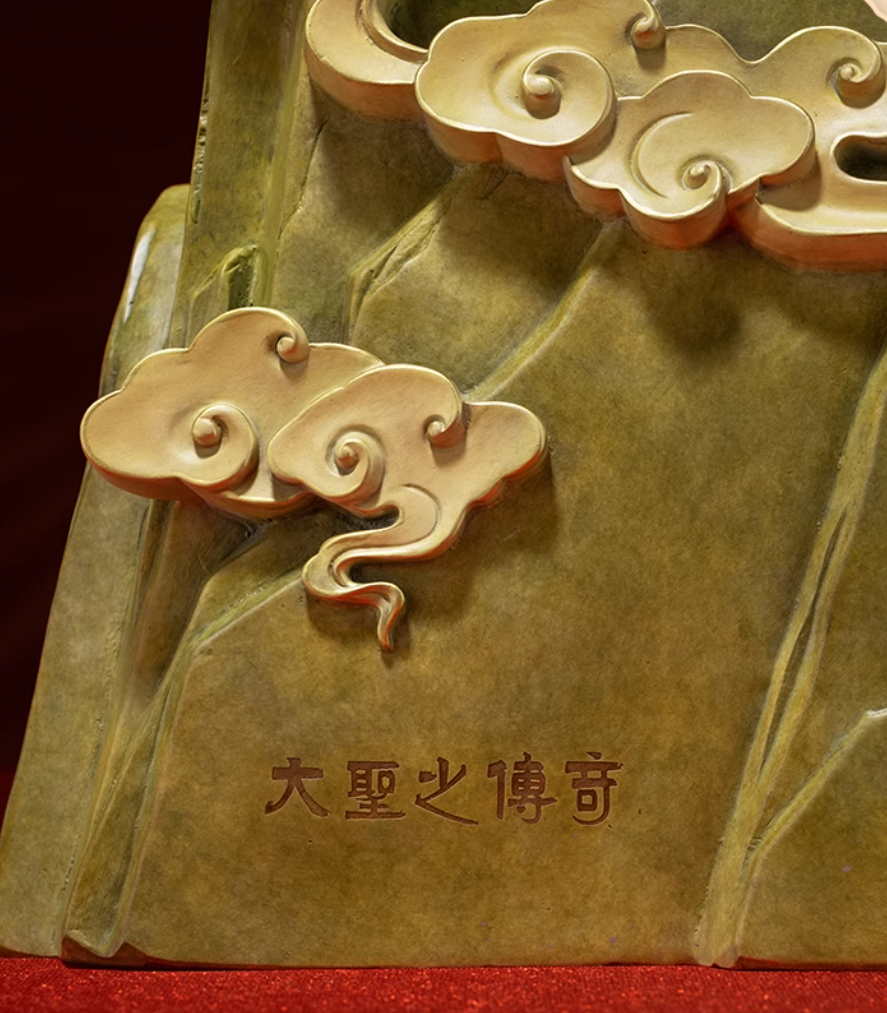 Statua in ottone del Re Scimmia TONGSHIFU, leggendario Sun Wukong, interamente in metallo x66666