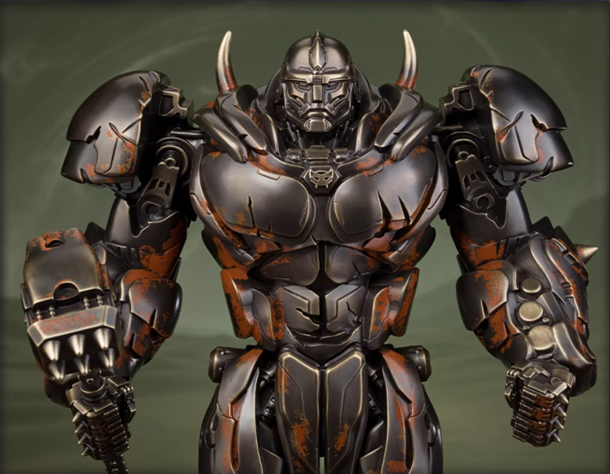 Statua in ottone del guerriero toro TONGSHIFU Transformers Limited x9999 (3,5 kg)