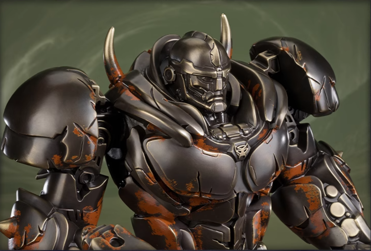 Statua in ottone del guerriero toro TONGSHIFU Transformers Limited x9999 (3,5 kg)
