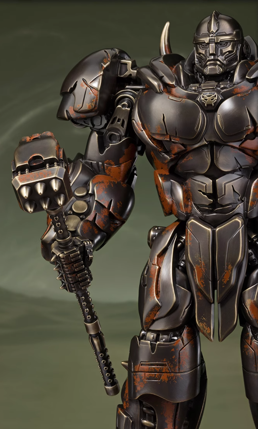 Statua in ottone del guerriero toro TONGSHIFU Transformers Limited x9999 (3,5 kg)