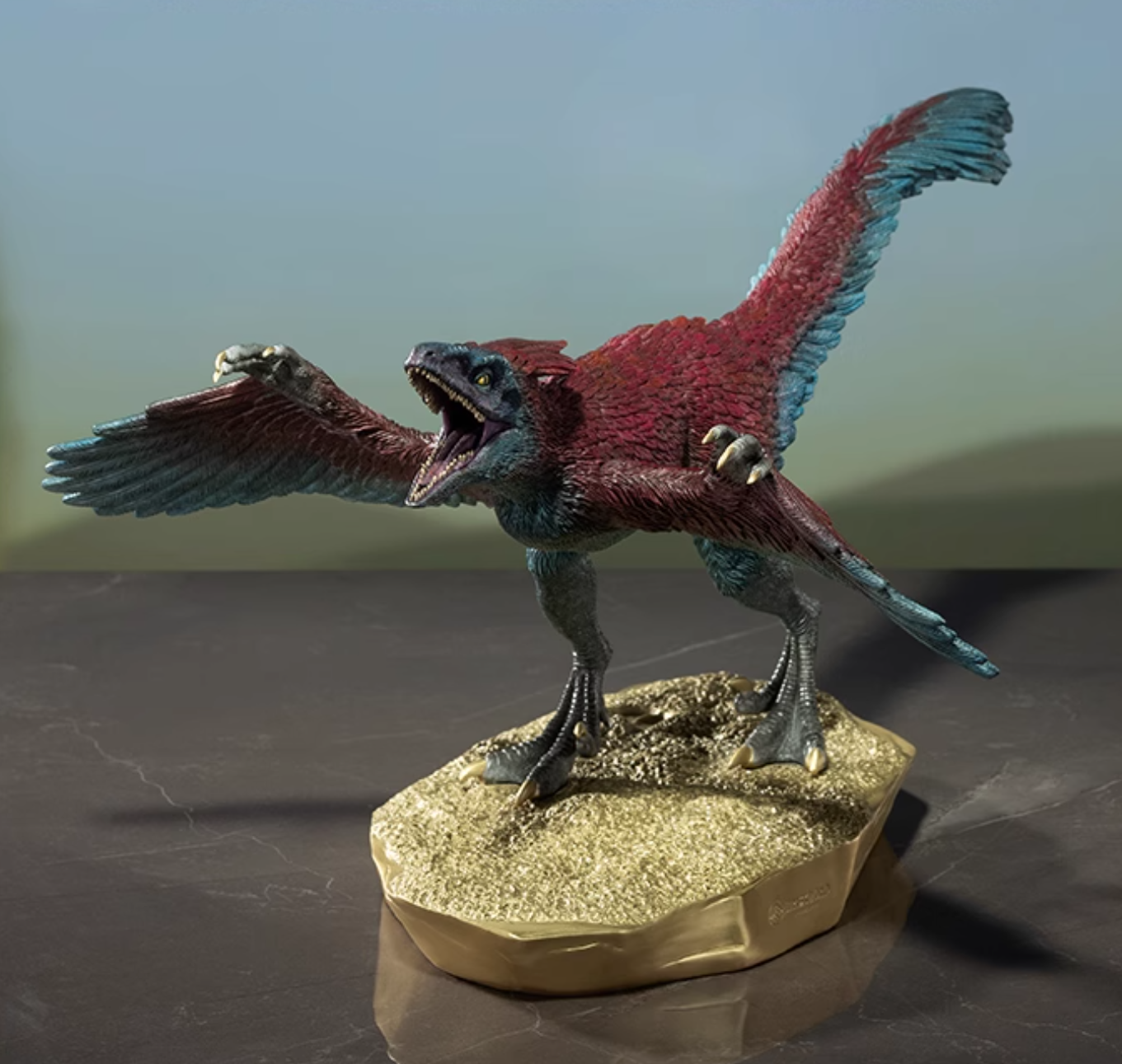 TONGSHIFU Pyroraptor Statue Jurassic World Brass Model Limited x999 (4.2kg)