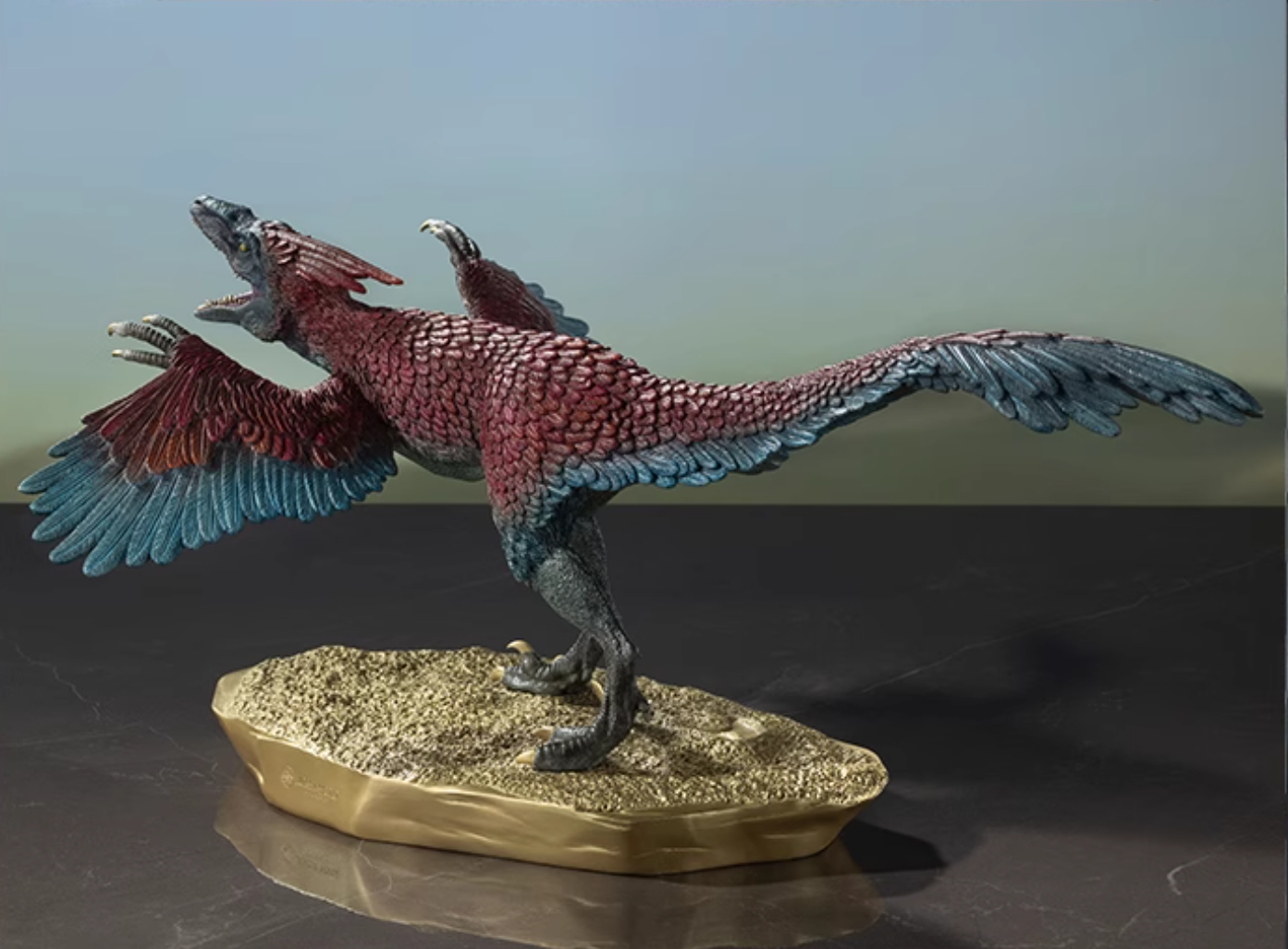 TONGSHIFU Pyroraptor Statue Jurassic World Brass Model Limited x999 (4.2kg)