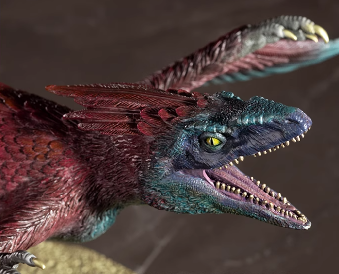 TONGSHIFU Pyroraptor Statue Jurassic World Brass Model Limited x999 (4.2kg)