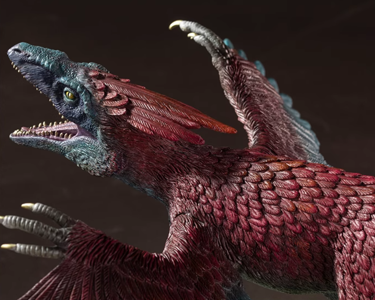TONGSHIFU Pyroraptor Statue Jurassic World Brass Model Limited x999 (4.2kg)