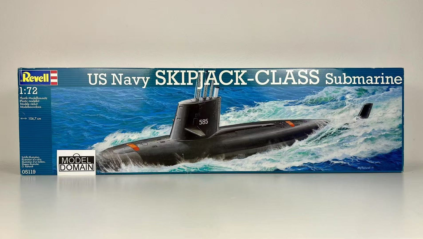 Revell 1/72 Skipjack-Class Submarine Kit 05119 Rare Sealed New In Box