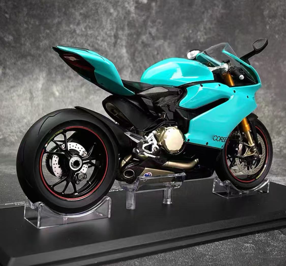 MY Collection 1/12 Ducati 1299s Diecast Metal Motorcycle Tiffany Blue