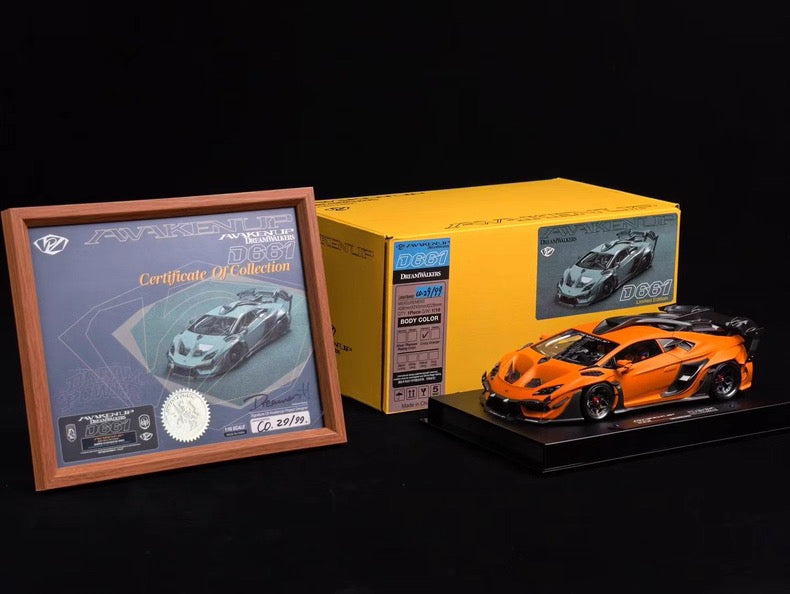 DreamWalkers 1/18 Lamborghini Huracán Orange | Resin Model