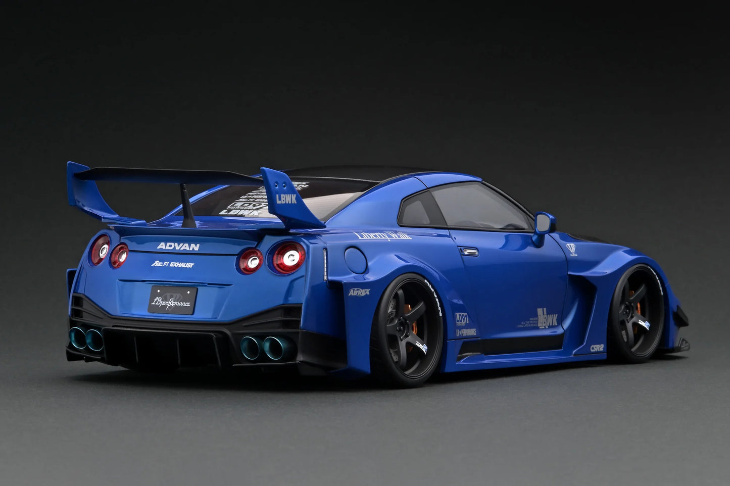Ignition Model 1/18 LB-Silhouette WORKS GT Nissan 35GT-RR Blue Metallic IG2355