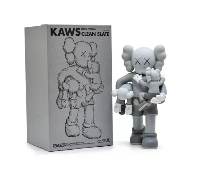 KAWS clean slate grey version limited edition resin figure collectible