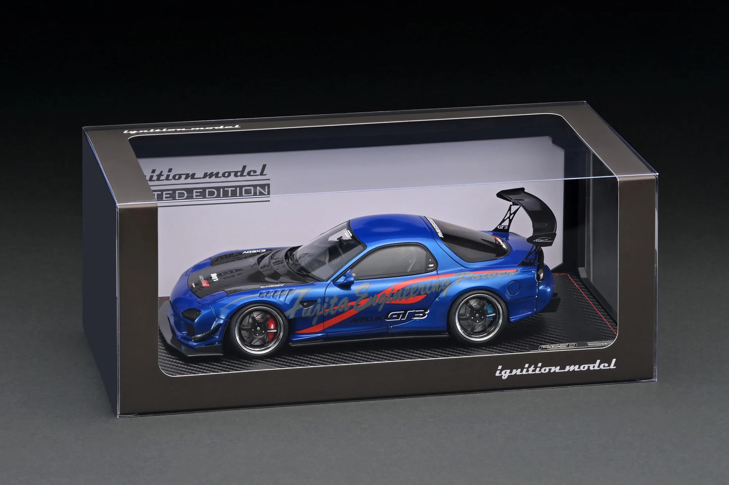Ignition Model 1/18 FEED Afflux GT3 Mazda RX-7 (FD3S) Blue Metallic IG2962
