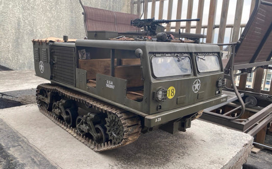 1/6 Scale WWII U.S. M4 High-Speed Tractor 155 Howitzer Variant Custom Model