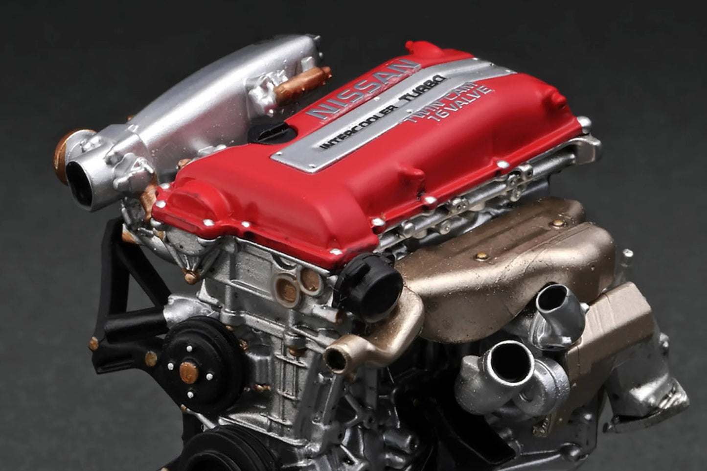 Ignition Model 1/18 Vertex S13 Silvia White/Gold SR20DET Engine IG3589