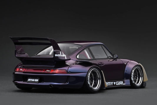Ignition Model 1/18 Porsche 911 993 RWB Purple Metallic IG3739