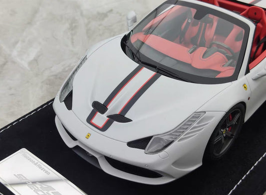 HH 1/18 Ferrari 458 Speciale Aperta Resin Model – Matte Storm Grey – HH341