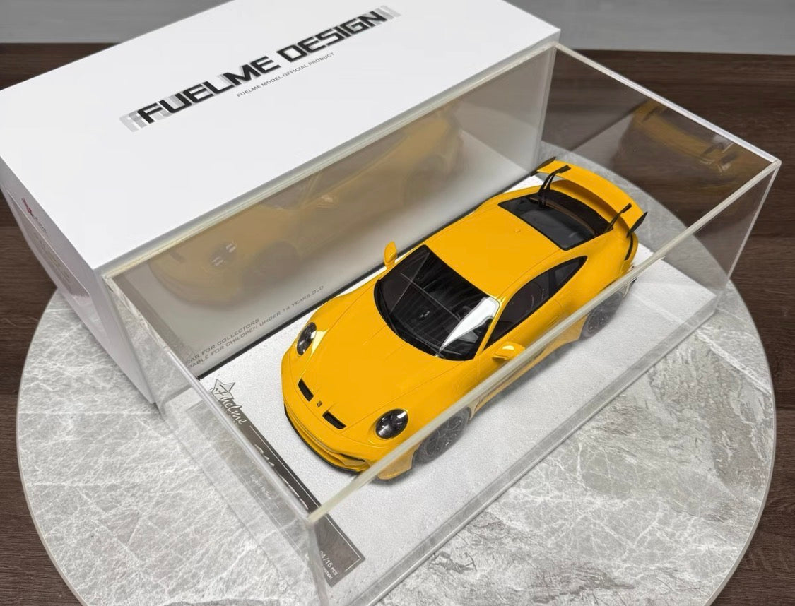 FuelMe Porsche 911 (992) GT3 Signal Yellow Limited Edition 1/18 Resin Model