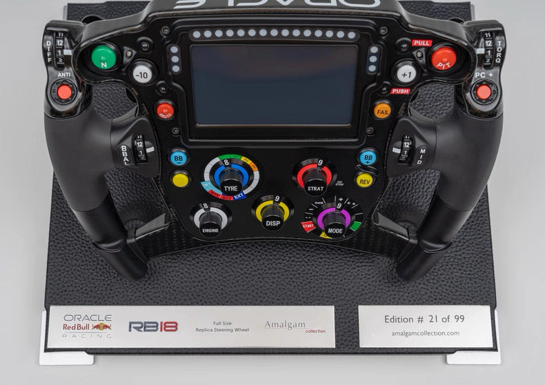 Amalgam 1:1 Red Bull Racing RB18 Formula 1 Steering Wheel Resin Replica