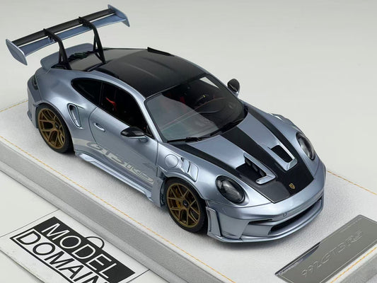 HH 1/18 Porsche 911 GT3 RS 992 Ice Blue Private Commission – Air Shipping