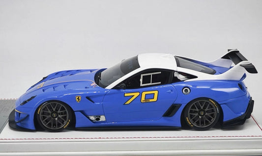 DG Model 1/18 Ferrari 599 XX EVO #70 Blue Resin Display Model