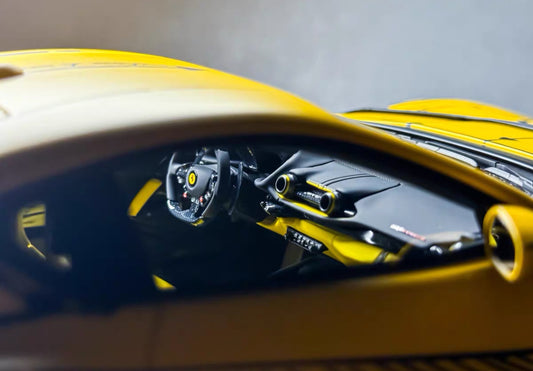 Davis&Giovanni 1/18 ferrari 812 competizione matte yellow resin model – limited 20