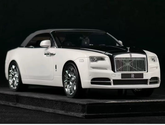 HH 1/18 Rolls-Royce Dawn White & Black Two-Tone Resin Model