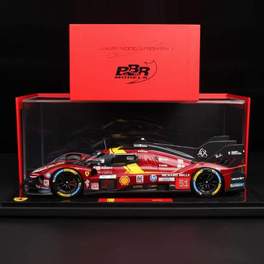 BBR 1/18 Ferrari 499P #51 Le Mans Podium Resin Racing Model