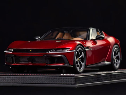 BBR 1/18 Ferrari 12 Cilindri Resin Model – Volcano Red (Glass Roof)