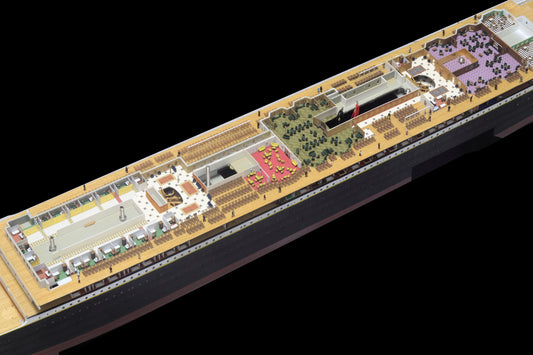 1/200 RMS Titanic Finished Model with Interior Structure – Museum-Grade Edition