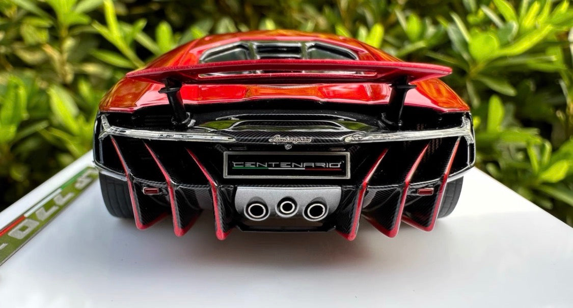 Make Up Lamborghini Centenario LP770-4 Metallic Red 1/18 Resin Model