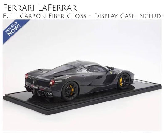 BBR 1/12 Ferrari LaFerrari Full Carbon Gloss Resin Model BBR1222FC-25